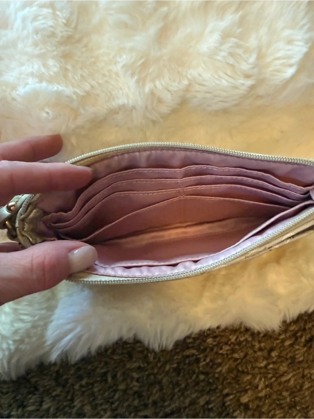 Coach wristlet clutch